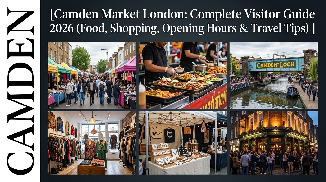 Camden Market London: Complete Visitor Guide 2026 (Food, Shopping, Opening Hours & Travel Tips)