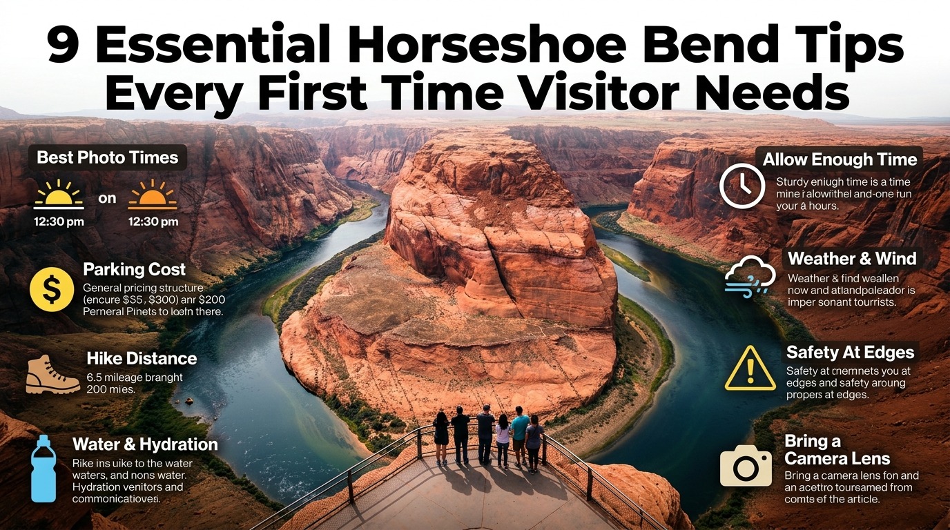 9 Essential Horseshoe Bend Tips Every First Time Visitor Needs