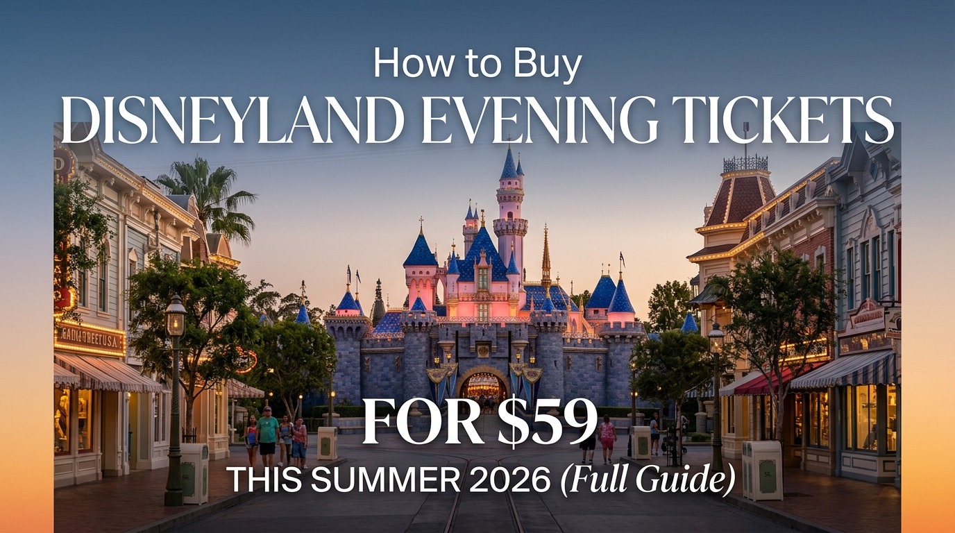 How to Buy Disneyland Evening Tickets for $59 This Summer 2026 (Full Guide)