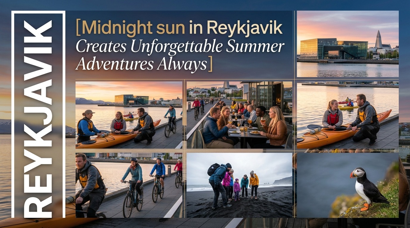 Midnight Sun in Reykjavik Creates Unforgettable Summer Adventures Always