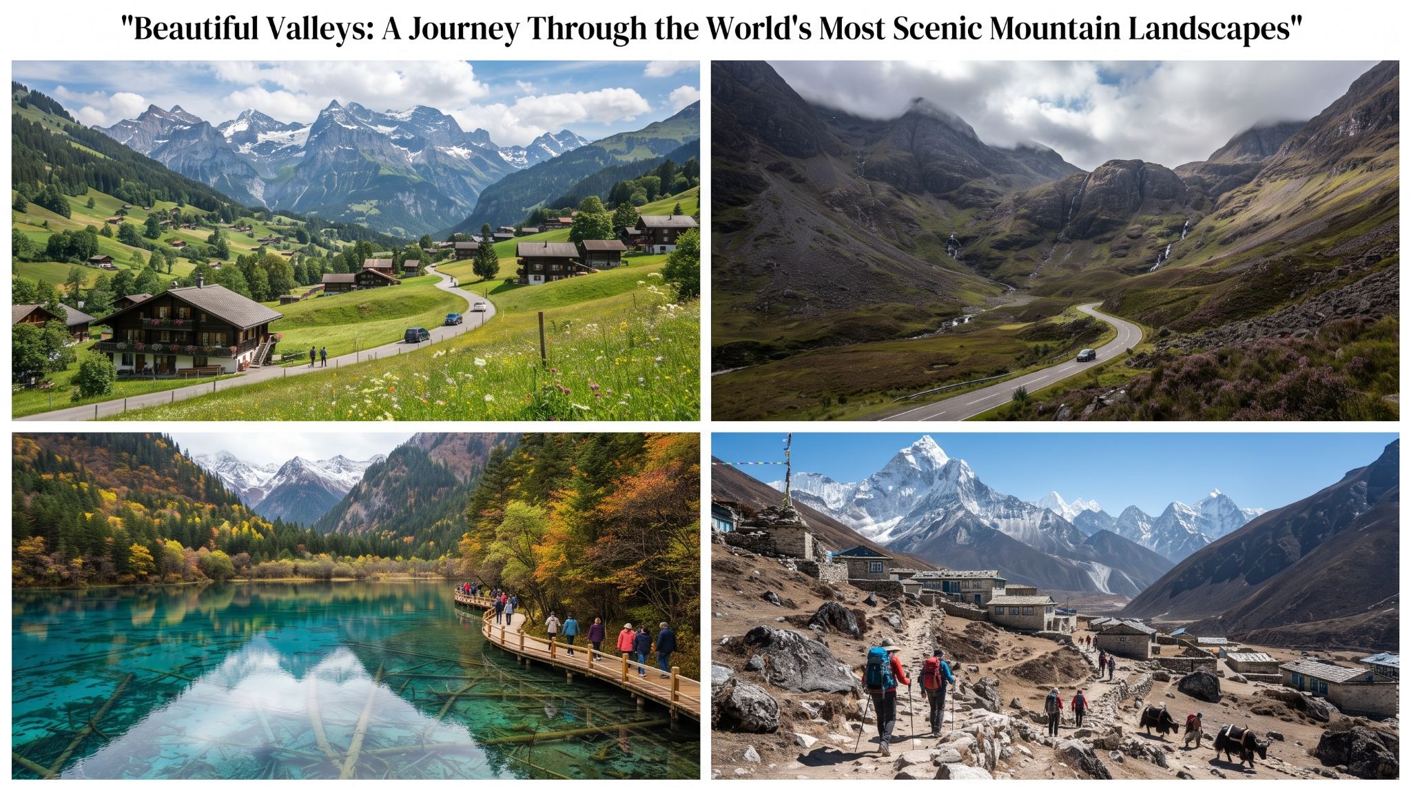 Beautiful Valleys: A Journey Through the World’s Most Scenic Mountain Landscapes