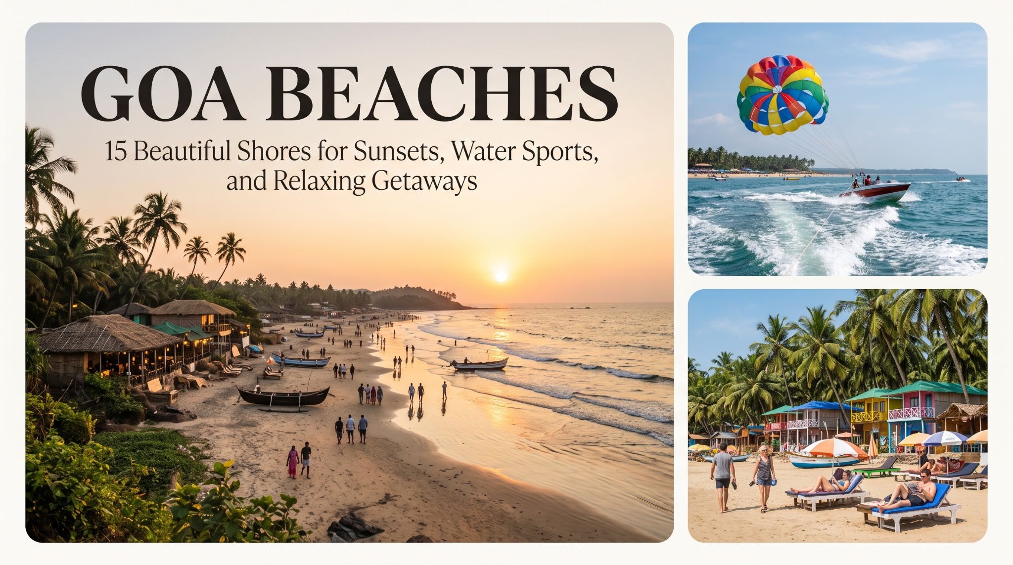 Goa Beaches: 15 Beautiful Shores for Sunsets, Water Sports, and Relaxing Getaways